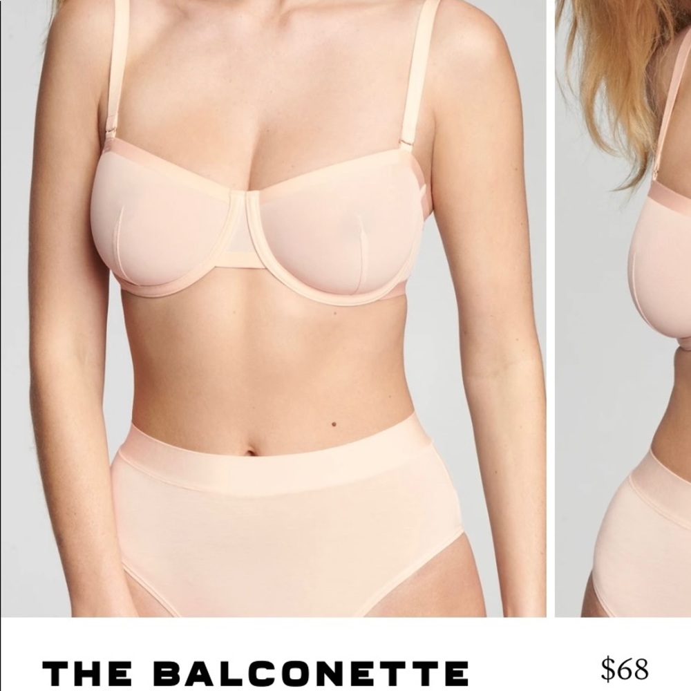 Cuup Balconette bra blush 34F (DDD)